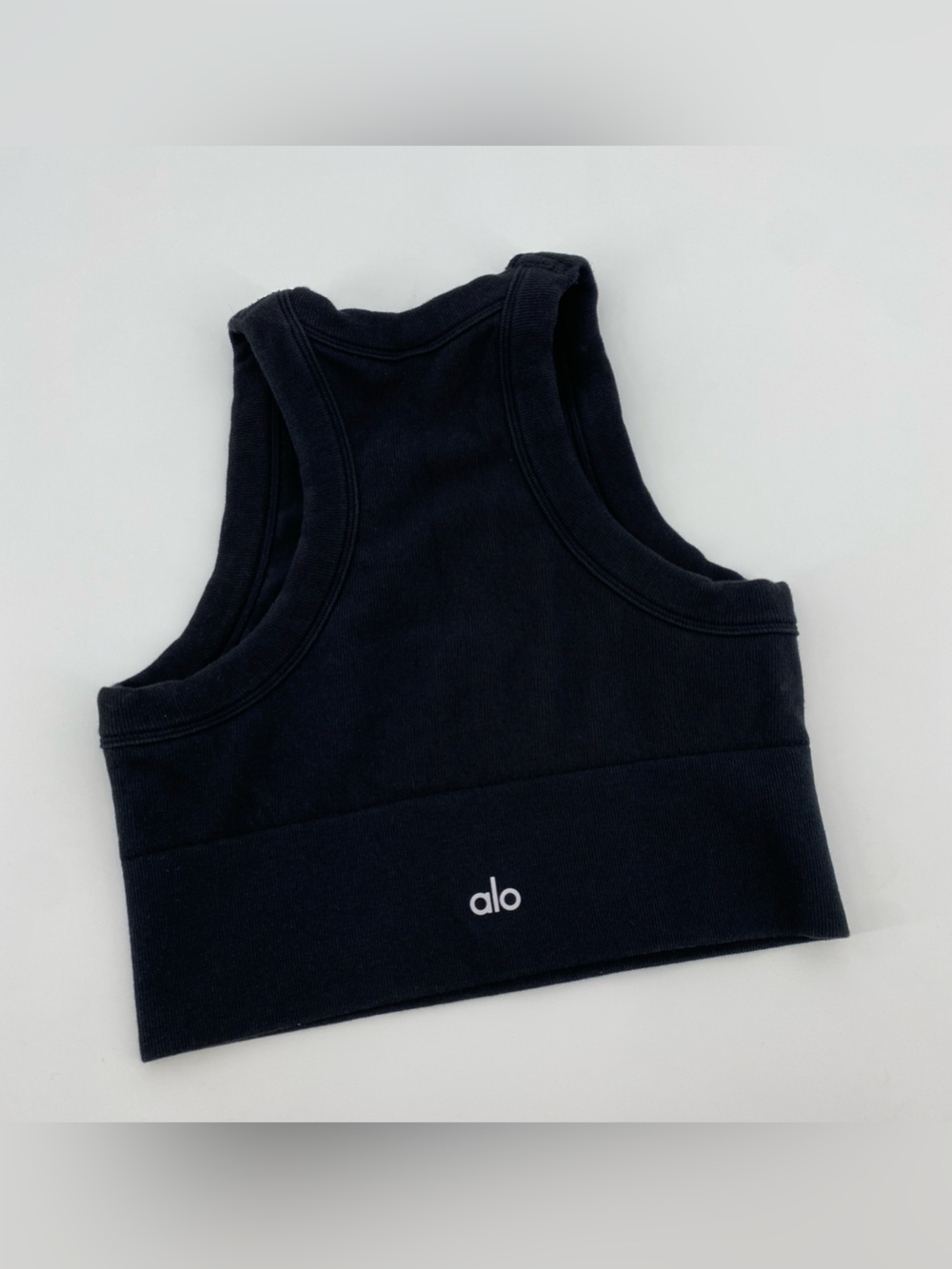 alo seamless delight high neck bra black - Picture 4 of 6